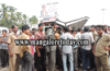 Udupi : Pvt buses go on strike opposing  attack on driver by supporters of BJP councilor